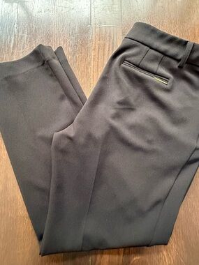 Anne Klein Black Dress Pants 9 Petite Ankle Trousers